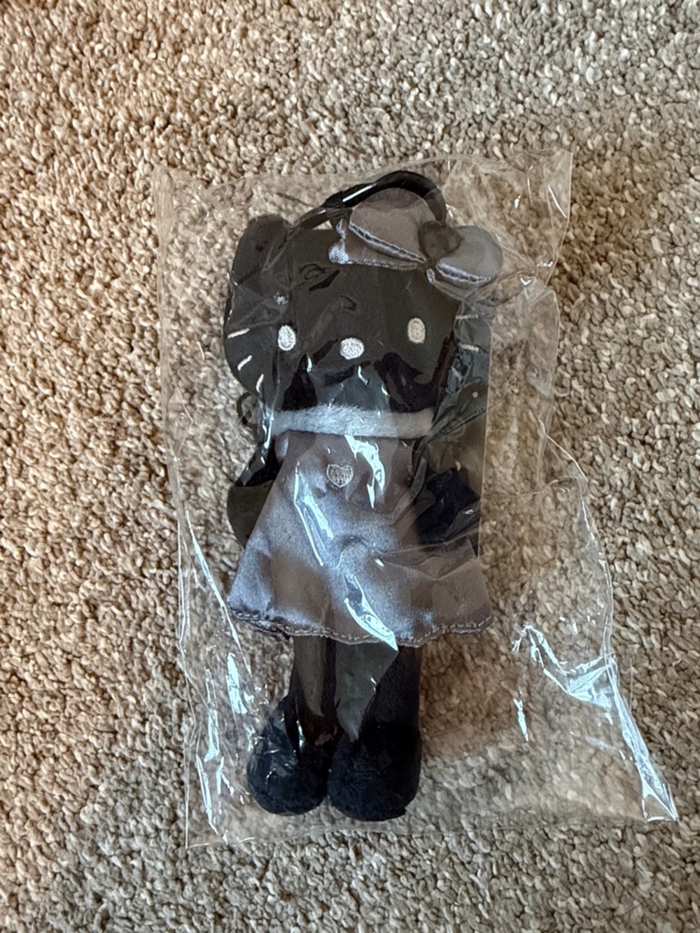 Sanrio NIC black hello kitty key chain / bag charm, new with tag